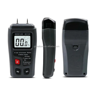 Humidimètre numérique industriel MT10 pour <span class=keywords><strong>bois</strong></span>, affichage LCD à deux broches, plage d'humidité 0-99,9 %, noir, pile 9V non incluse - Product Image 2
