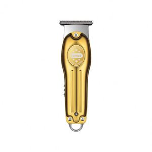 Tondeuse à cheveux Kemei KM-679 USB, corps métallique brossé écologique, pour salon et usage domestique, tête d'huilage automatique, cadeaux promotionnels d'affaires - Product Image 3