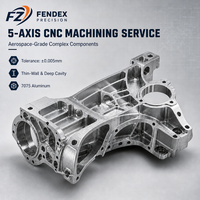 Layanan Pemesinan CNC 5 Axis Khusus untuk Komponen Pesawat Terbang, Bagian Penggilingan Geometris Kompleks, Komponen Aluminium 7075 Dinding Tipis dengan Rongga Dalam