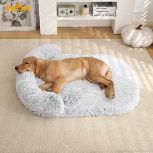 Cross-Border Waterproof Cats <strong>Dogs</strong> Pet Mat Detachable Soft Long Plush <strong>Bed</strong> Solid Fleece Nest Cats <strong>Bed</strong> Cave Sponge Filling Soft - Product Image 1