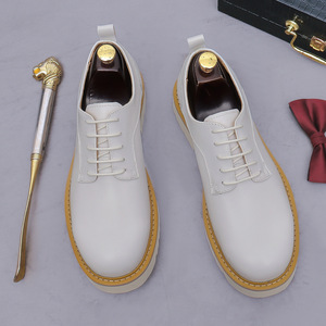 Classic Autumn Wedding <b>Dress</b> Shoes for <b>Men</b> Genuine Leather Breathable Anti-Slip Lace-Up Formal Shoes Office Party Use - Product Image 4