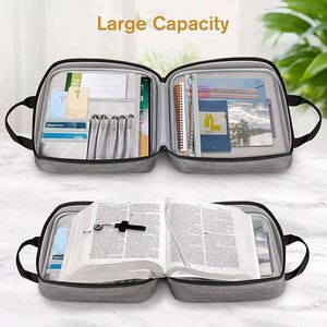 BSCI Factory Heavy Duty Foldable Waterproof Church Tote Bag Large Bible Carrying <b>Book</b> <b>Cover</b> Case Portable for Women - Product Image 2