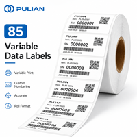 Étiquettes personnalisées à données variables, numéros séquentiels, codes-barres, autocollants adhésifs en rouleau pour l'identification des produits en inventaire