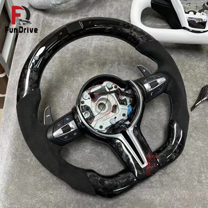 Volante Deportivo Personalizado de Fibra de Carbono Forjado con LED y Calefacción, con Levas de Cambio para <span class=keywords><strong>BMW</strong></span> Serie <span class=keywords><strong>F</strong></span> X5 F15 F80 M3 F11 F31 F01 F07 X3 F25 F33 - Product Image 3