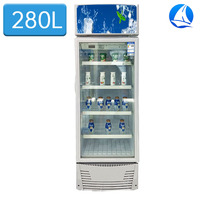Congélateur vertical pour boissons, réfrigérateur à porte vitrée, refroidisseur visi-cooler à air, usage commercial, équipement de réfrigération pour boissons