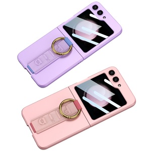 Funda Protectora Ultrafina para Z Flip 5/6/7, de PC y Cuero PU, Impermeable, con Correa de Muñeca y Anillo para Dedo, Protección Antigolpes - Product Image 5