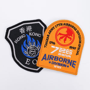 Migliore qualità di sicurezza personalizzato gancio e Loop Patch digitale numero blu Morale 3D distintivo ricamato - Product Image 4