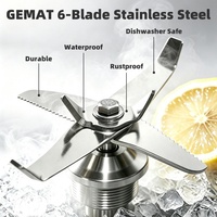 Groothandel Gemat Excellent Blender Industriële Blender van RVS Commerciële Blender 120v Droge Bonen en Fruit Voedselblender