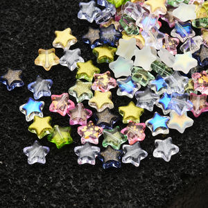 Cuentas de cristal de estrella de 10MM, colgante de pentagrama de Color degradado múltiple, cuentas de cristal para collar, pendientes, regalos de adorno de Navidad DIY - Product Image 3