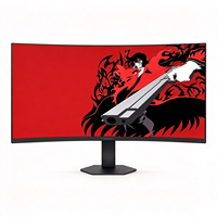 Nouvel écran de bureau large 34 pouces 4K75Hz HDRVA noir, temps de réponse de 5 ms, hauteur réglable, support rotatif, DP pour PC
