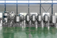 Micro-brasserie 400L 4HL, système de brassage à trois cuves et deux réservoirs en acier inoxydable, cuve sous pression, pour usage industriel, restaurant et commercial