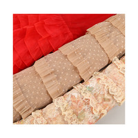 Robes de cérémonie à étages en tissu vintage, imprimées sur mesure, en dentelle, multicouches, à volants, à pois, en maille multi-crafts