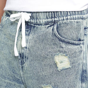 กางเกงขาสั้นลำลองผู้ชายสไตล์ใหม่ปี 2026 แบบขาดๆ แห้งเร็ว ไม่ยับ ลายเรียบ สำหรับกิจกรรมกลางแจ้ง - Product Image 6