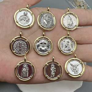 Colgante Transfronterizo de la Virgen de Guadalupe, Sagrado Corazón Europeo y Americano, para Collar, Pulsera, Colgante o Adorno DIY - Product Image 2