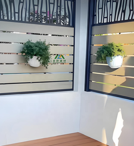 Clôture réglable en acier inoxydable et alliage d'aluminium, design moderne extrêmement robuste, matériau durable, résistant à la rouille - Product Image 4