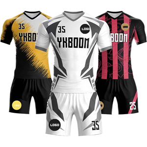 Maillot de football personnalisé avec nom et numéro, maillot de foot d'été à manches courtes, vêtements de sport à séchage rapide - Product Image 1