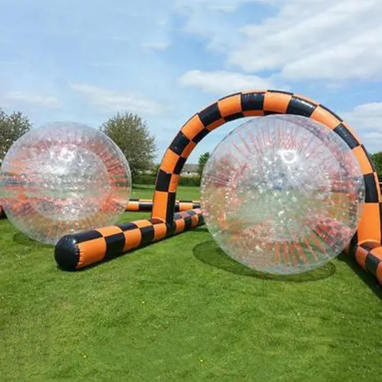 Pabrik Disesuaikan Manufaktur Kualitas Tinggi TPU Anak-anak Manusia Hamster Inflatable Gila Rolling Rumput Zord Bola Zorb Jalan