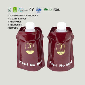 Многоразовая упаковка для пищевых жидкостей объемом 100-500 мл: пакеты-дойпаки с носиком для пива, соков, гинкго и энергетических напитков - Product Image 1
