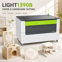 Découpeuse laser CO2 industrielle LIGHT1390B pour bois, carton, boîtes cadeaux personnalisées, invitations de mariage, maquettes architecturales (eau