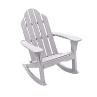 Chaise Adirondack à bascule en bois de sapin massif, design classique, optimisation de l'espace, non pliable, portable, empilable, pour balcon, terrasse