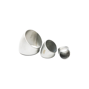 Coude en acier inoxydable 304 soudé à froid à 45 degrés avec surface polie résistante à la corrosion, utilisé pour le traitement des eaux usées - Product Image 2