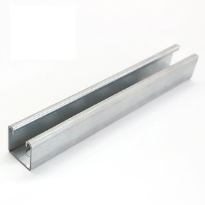 Canal de Acero Galvanizado en Caliente con Ranuras, Resistente a la Corrosión, para Soporte de Bandejas de Cables - Product Image 1