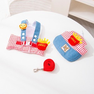 Conjunto de Arnés de Mezclilla de Lujo para Perros, Modelo 2026, con Lindo Sombrero para el Sol y Correa para Paseos al Aire Libre - Product Image 4