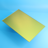 Vente en gros de plaques de miroir décoratives adhésives 1220x2440mm 1mm 2mm 3mm feuille de miroir acrylique dorée