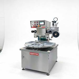 Automatic <b>Rotary</b> Tray Sealer Sealing <b>Machine</b> With Automatic Discharge For Food Trays Commercial Packaging Equipment SUS304 - Product Image 1