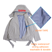 Benutzer definierte 3-lagige Naht versiegelung Wasserdichte Reit jacke Hosen Pferde teppich Schmelz kleber Nylon Polyester TPU Kleidungs stück Zubehör