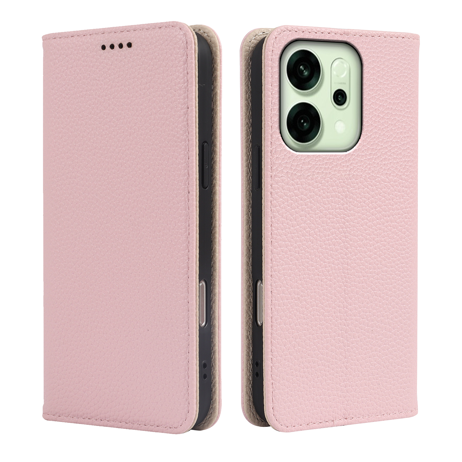 JIUNINE Cover OPPO A94 5G, Custodia Libro in Pelle Portafoglio Flip Case Antiurto con Modello di Cane e Gatto [Porta Carte] [Magnetica] [Interno TPU] per OPPO A94 5G, Giallo