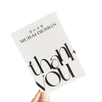 Papier Kraft/Mat/Brillant de qualité supérieure Impression personnalisée Découpe sur mesure Logo personnalisé Texte Photo Cartes personnalisées Cartes postales Cartes de remerciement
