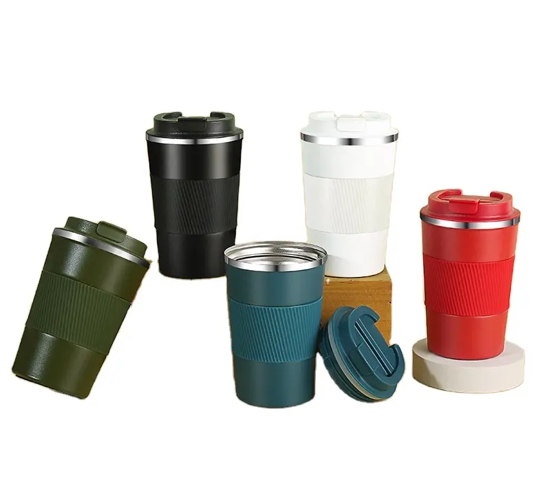 Popular Cross-border sales business gifts double-layer 510 ML Thermos cup 304 stainless steel coffee cup travel mugs