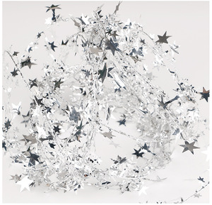 Christmas Decoration Christmas Tree Decoration Pentagram 7.5m Star String Ribbons Wool Sliver Hanging Decoration String - Product Image 4