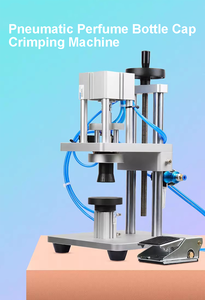 वायवीय इत्र बोतल कैप क्लोजिंग मशीन (प्लास्टिक-एल्यूमीनियम कैप क्रिमर) - Product Image 3