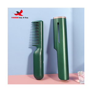 Mixed Procurement Low Price FENGFLY New Arrival Oil Infused 2in1 <b>USB</b> Charging Portable <b>Mini</b> Hair Straightening Brush ABS Plastic - Product Image 5