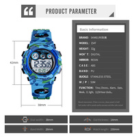 Reloj Deportivo Digital SKMEI 1547 Resistente al Agua con Pantalla LED y Alarma, Caja de ABS, Esfera de Resina, Correa de PU