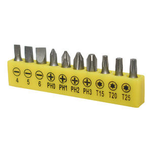Jeu de 10 embouts de perceuse électrique à tête plate, Phillips, hexagonale et Torx, accessoires de qualité pour la maison et le travail professionnel, directement de l'usine - Product Image 1