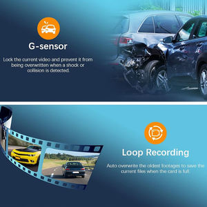 E-çok gece görüş Wifi Dashcam Doble Camara Wifi Dvr 1080P ön panel kamerası araba için - Product Image 4