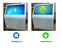 Pantalla de señalización digital vertical de alto brillo de 55 pulgadas para súper mercados (opcional 32 "43" 49 ")