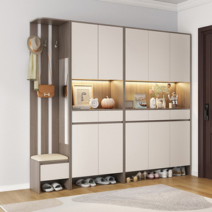 Modern Design Wooden Entrance Hall Cabinet Optimal Screen Partition Top Cabinet Large <strong>Small</strong> Home Apartment Entrance <strong>Shoe</strong> <strong>Storage</strong> - Product Image 1