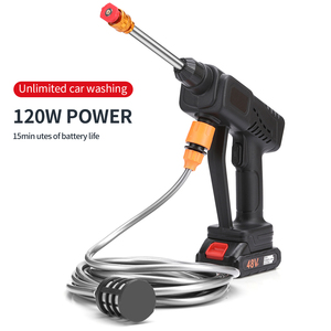 Pistola de Agua Eléctrica Portátil de Alto Voltaje, Lavadora de Autos Manual con Batería de Litio y Función de Limpieza Inalámbrica - Product Image 3