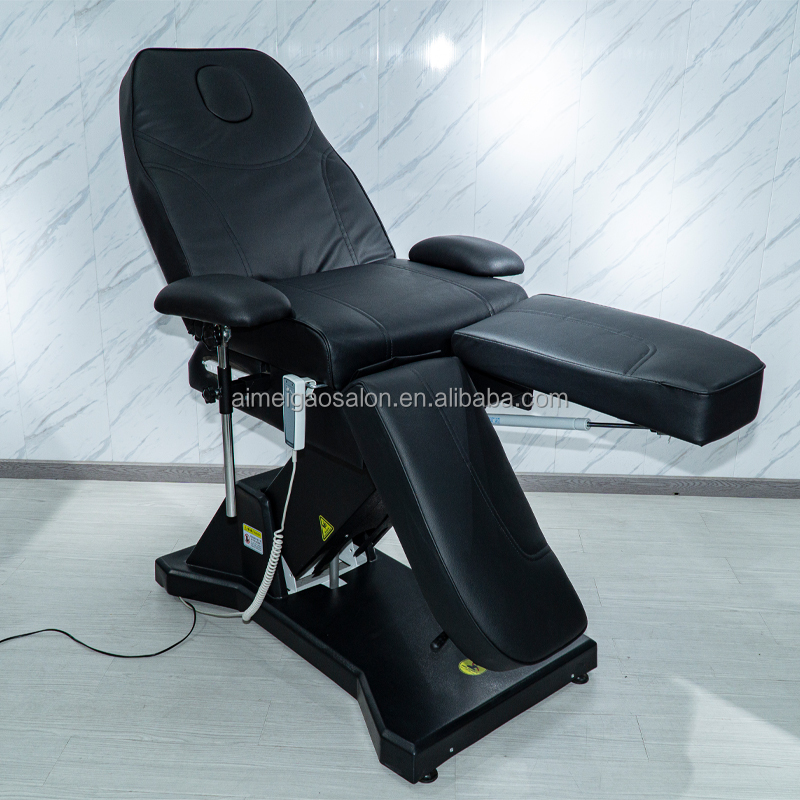 black cosmetic bed