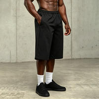 Shorts pour hommes personnalisés, tissés, 100% nylon, séchage rapide, shorts de sport surdimensionnés pour hommes, shorts de fitness pour hommes