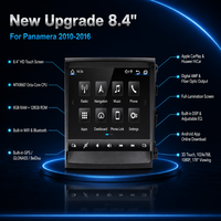 Autoradio Android 8,4 pouces 8 cœurs avec écran tactile pour Panamera 2010-2016, GPS intégré pour montage sur tableau de bord, garantie 1 an