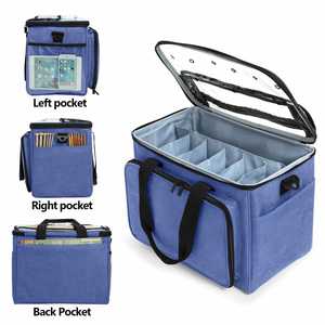 Bolsa de Tejer al por Mayor para Almacenamiento de Hilos, Organizador de Hilos de Gran Capacidad con Divisor Interno, Portátil para Transportar Proyectos - Product Image 6