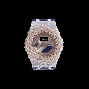 Indian Manufactured Minimalist Moissanite Diamond Quartz <b>Watch</b> Stainless Steel Casual Fashion <b>Wrist</b> <b>Watch</b> Available For Sale - Product Image 4