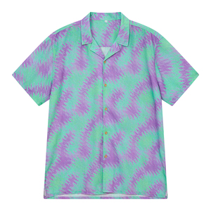 Men's <strong>Half</strong> Hawaiian Summer <strong>Shirt</strong> Tribal Style Digital Print <strong>Button</strong> Formal Breathable Knitted Beach <strong>Shirt</strong> - Product Image 6