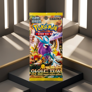 กล่องการ์ดสะสม Korean Scarlet Violet Wild Force Booster Box ของแท้ ยังไม่ได้เปิดซีล สำหรับเกมสะสม การ์ดเกรดดิ้ง การ์ดสะสมหายาก ขายส่ง - Product Image 2