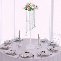 Nouveauté Transparent 60cm 80cm acrylique colonne fleur piédestal support mariage pièce maîtresse et décoration de table
